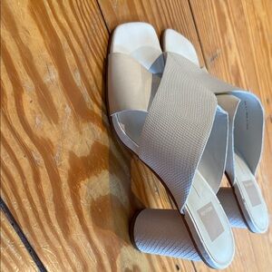 Dolce Vita Cream Block Heel Mules